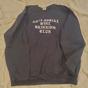 Anti-Social Wine Drinking Club Crewneck Sweatshirt